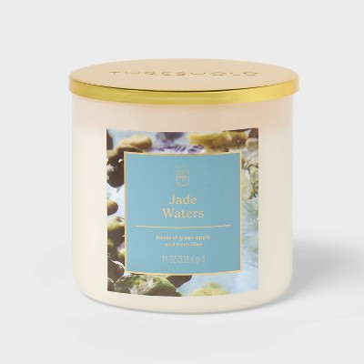 3 Wick Jade Waters Jar Candle White 19oz - Threshold