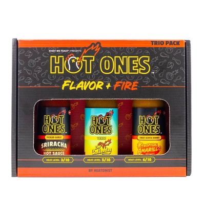 Hot Ones Flavor + Fire Hot Sauce Trio Pack Gift Set - 15oz/3ct