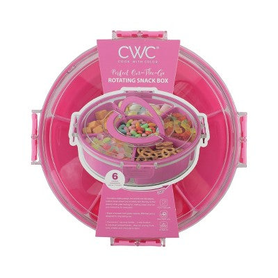 Cook With Color Lazy Susan Snack Box Pink