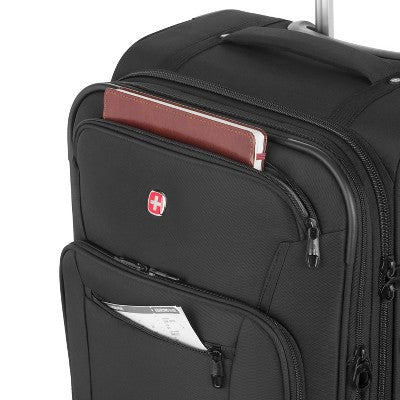 SWISSGEAR Zurich Softside Medium Checked Suitcase - Black
