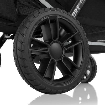Evenflo Pivot Xplore Dreamz Stroller Wagon with Infant Car Seat Adapter - Jetsetter Black (LOCAL PICKUP ONLY)