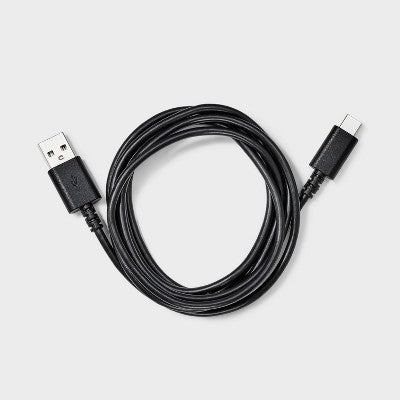 5' USB-A to USB-C Cable - dealworthy Black