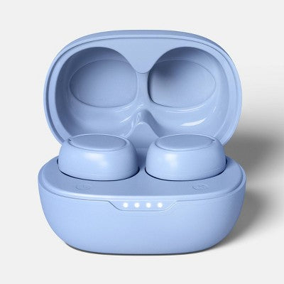 True Wireless Bluetooth Sweat Resistant Earbuds - heyday Peri-Blue: USB-C, 20 Hr Battery