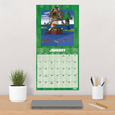 DateWorks 12"x12" 2026 Minecraft Wall Calendar