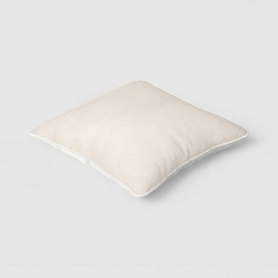 18"x18" Reversible Velvet Pillow Ivory/Khaki - Threshold