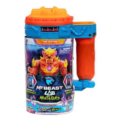 MrBeast Lab Mutators Mutation Chamber Flame Panther Action Figure