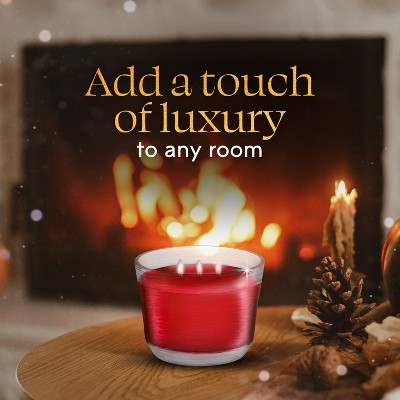Glade 3 Wick Fall Candle in Glass Jar - Warm Apple & Spices - 6.8oz