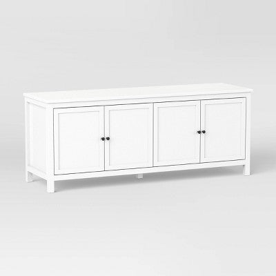 Traditional Storage TV Stand with Doors and Shelves for TVs up to 65" Classic White - Room Essentials (LOCAL PICKUP ONLY)