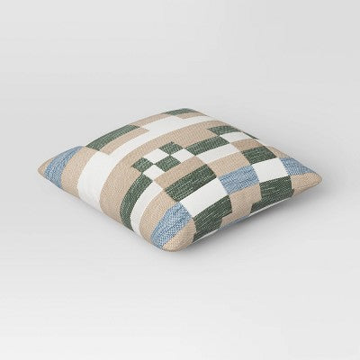 20"x20" Parley Kilim Square Outdoor Throw Pillow - Threshold designed with Studio McGee