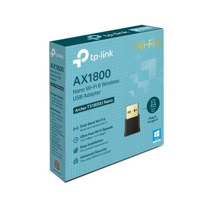 TP-Link Archer TX1800U Nano Wi-Fi USB Adapter: Dual Band Wireless 6 Adapter