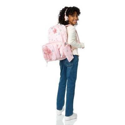 Locker Club Backpack Set with Lunch Box and Headphones - Flower