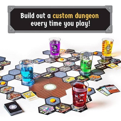 Rollacrit Heroes of Barcadia Base Game Board Game: Creative Thinking Party Game for 2-6 Players, Includes Tokens & Tiles