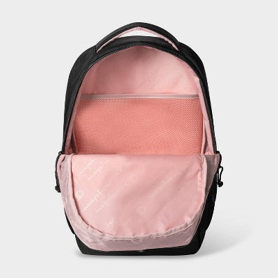 Champion Center 18" Backpack - Black/Pink