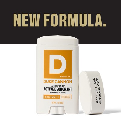 Duke Cannon Supply Co. Air Defense Active Aluminum-Free Deodorant Stick for Men - Sawtooth - 3oz