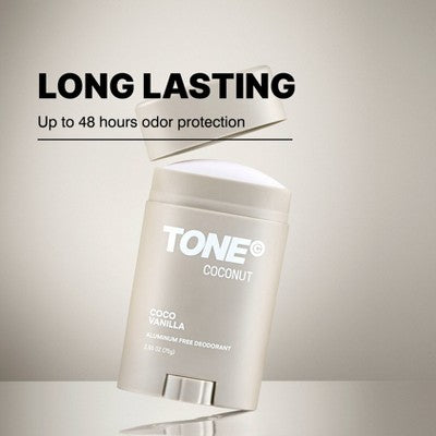 TONE Solid Deodorant - Coconut - Aluminum-Free 2.7oz