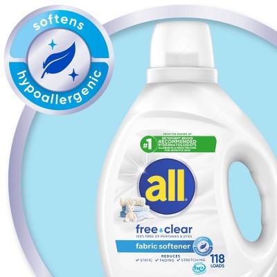 All Free Clear Liquid Fabric Softener - 80 fl oz