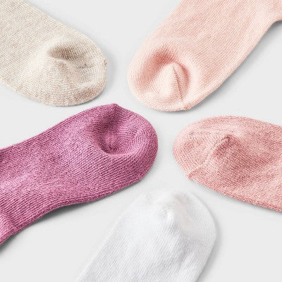 Toddler 10pk Solid Socks - Cat & Jack Pink 2T-3T