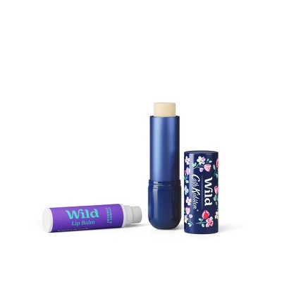 Wild Cosmetics Floral Lip Balm Starter Kit - Coconut & Vanilla - 0.15oz: Moisturizing, Clear, 1 Pack, Balm