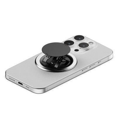 ohsnap! Snap Grip Luxe Magnetic Phone Grip Fits Any Phone - Pure Silver