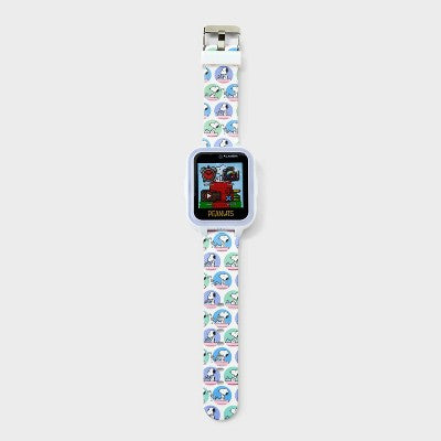 Girls' Peanuts Light Up Interactive Smartwatch -White