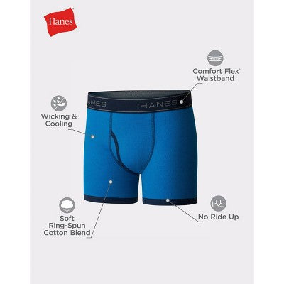 Hanes Boys' 7pk Boxer Briefs - Colors May Vary S