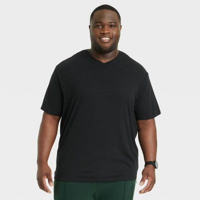 Men's Big & Tall Every Wear Short Sleeve V-Neck T-Shirt -4XL