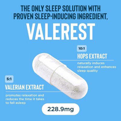 RELAXIUM Sleep Capsules - 30ct: Melatonin, Drug-Free, Gluten-Free, Vegan