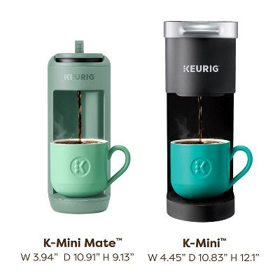Keurig K-Mini Mate Single-Serve K-Cup Pod Coffee Maker Glamping Green
