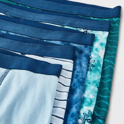 Boys' 10pk Tie Dye Boxer Briefs - Cat & Jack Green M