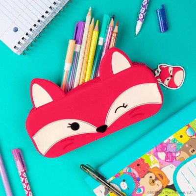 Fifi Squishmallows Silicone Pencil Pouch with Charm Pull