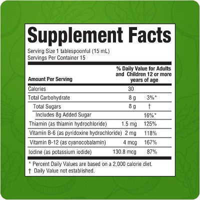 Rabano Yodado Dietary Supplement Liquid Herbal Formula, 8 oz Bottle