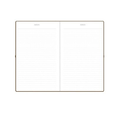 Rhi James for Blue Sky Weekly/Monthly Planner 15 Month Bookbound 5"x8" Faux Leather Hardcover - Chestnut