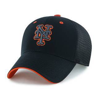 MLB New York Mets Moneymaker Mesh Hat: Adjustable Snapback, Team Logo, Adult Sizing