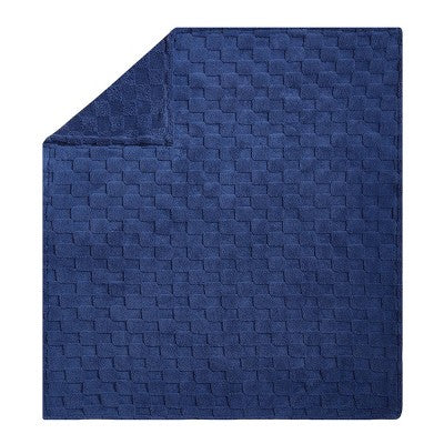 Teen Checkered Plush Throw Blanket Blue - Makers Collective