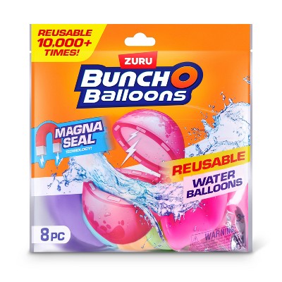 LOT OF 2!! Bunch O Balloons Reusable Water Balloons MAGNA SEAL 8pc