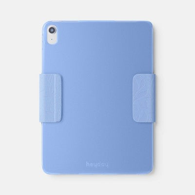 Apple iPad (10th/11th Gen) Case - heyday Peri-Blue Debossed: Botanical Pattern Cover