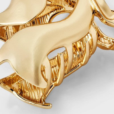 Shiny Bow Claw Hair Clip - Wild Fable Gold