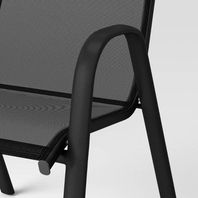 Sling Stack Chair Black - Room Essentials (LOCAL PICKUP ONLY)