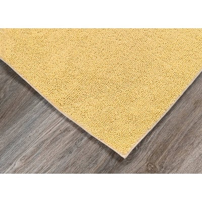 24"x40" Queen Cotton Washable Bath Rug Yellow - Garland Rug: Machine Made, Tufted, Latex & Rubber Backed