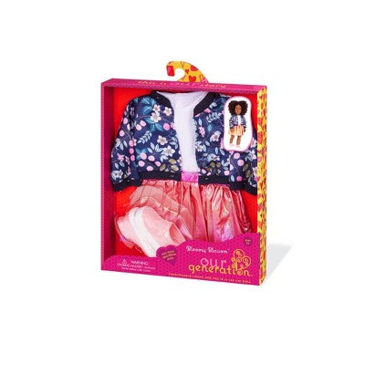 Our Generation Bloomy Blossom Floral Jacket & Skirt Outfit for 18" Dolls