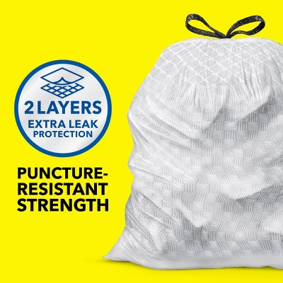 Glad ForceFlex Drawstring Trash Bags - Febreze Fresh - 13gal/140ct