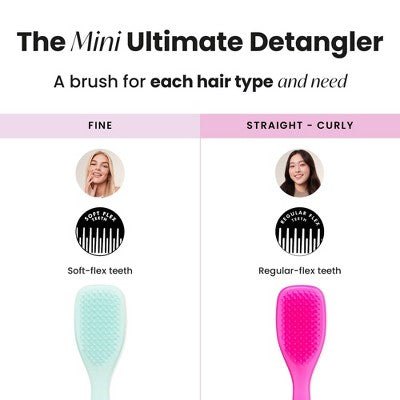 Tangle Teezer Mini Ultimate Detangler Hair Brush - Pink