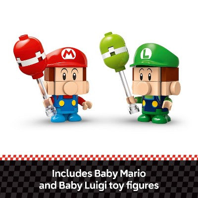 LEGO Super Mario Kart Baby, Mario vs. Baby Luigi Collectible Building Toy Set 72034