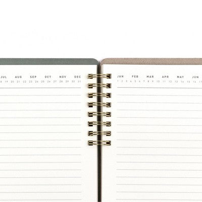 Altitude 160pg Ruled Journal with Folder Cover 7"x9" Dark Sage Arch
