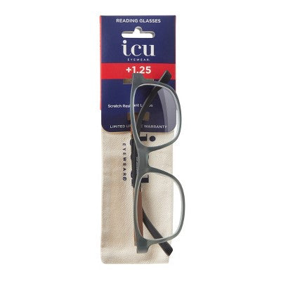 ICU Eyewear Bolton Reading Glasses +1.25 - 2ct