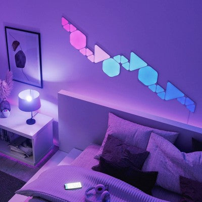 Nanoleaf 10pk Shapes Triangle Mini Expansion LED Light Kit