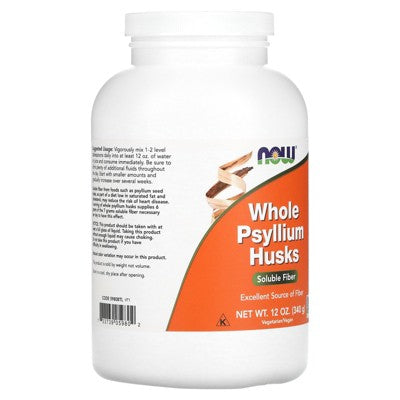 NOW Foods Whole Psyllium Husks, 12 oz (340 g)