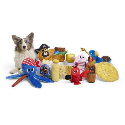 BARK Sniffin Booty Treasure Wrap Dog Plush Toy