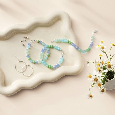 140+ Blue and Green Fashion Bead Kit - Mondo Llama