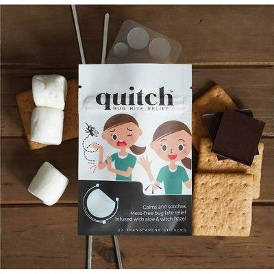 Quitch Bug Bite Relief Patch - 27ct: Soothing Witch Hazel Infused Patches, Travel Size Anti-Itch Treatment